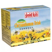 Напиток хризантема с медом быстрорастворимый 'Chrysanthemum Drink', 10 саше по 18 г, GOLD KILI, 2901