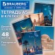 Тетрадь А5, 48 л., BRAUBERG, скоба, клетка, глянцевый лак, 'Мечеть' (микс в спайке), 405648