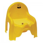 Горшок-стульчик детский, горшок-вкладыш, пластиковый, 30х26х35 см, желтый, IDEA, М 2596