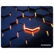 Коврик для мыши SONNEN 'HOT CELLS' резина + ткань, 250х200х2 мм, 513955