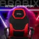 Кресло компьютерное BRABIX 'Alpha GM-018', ткань/экокожа, черное/красное, 532637, GM-018_532637