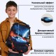 Ранец BRAUBERG PREMIUM, 2 отделения, с брелоком, 'Звезда ралли', объемный дизайн, 38х29х16 см, 274394