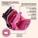 Ранец BRAUBERG SHINY, 2 отделения, с брелоком, 'Улыбающийся котик', 38х28х14 см, 272040