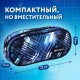 Пенал-косметичка BRAUBERG овальный, полиэстер, 'Полоски', 22х9х5 см, 229273