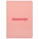 Обложка для паспорта, мягкий полиуретан, 'PASSPORT', нежно-розовая, STAFF, 238403