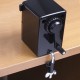 Точилка механическая BRAUBERG 'BLACK JACK', крепление к столу, металлический механизм, цвет чёрный, 222516