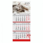 Календарь квартальный на 2023 г., 3 блока, 3 гребня, с бегунком, офсет, 'SWEET DREAMS', BRAUBERG, 114226