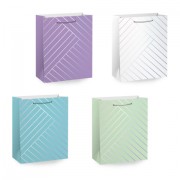 Пакет подарочный (1 штука) 18х10х23 см (M), 'Leather Bag', ассорти, с тиснением, ЗОЛОТАЯ СКАЗКА, 700811