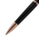 Ручка подарочная шариковая GALANT 'PUNCTUM BLACK', корпус черный, детали розовое золото, узел 0,7 мм, синяя, 143514