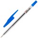 Ручка шариковая STAFF 'Basic BP-66 CLASSIC', СИНЯЯ, корпус прозрачный, узел 1 мм, линия письма 0,5 мм, 144455