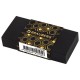 Ластик BRAUBERG 'GOLDEN BLACK', 50х24х10 мм, прямоугольный, картонный держатель, экологичный ПВХ, ассорти, 272728