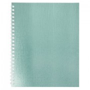 Тетрадь бумвинил А5 96 л., гребень, офсет №1, клетка, МЯТА, 'Metallic', HATBER, 066857, 96Т5бвВ1гр