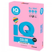 Бумага цветная IQ color БОЛЬШОЙ ФОРМАТ (297х420 мм), А3, 80 г/м2, 500 л., неон, розовая, NEOPI