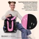 Ранец BRAUBERG SHINY, 2 отделения, с брелоком, 'Улыбающийся котик', 38х28х14 см, 272040