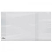 Обложка ПВХ со штрихкодом для учебников Биология, Экономика, Букварь, ПЛОТНАЯ, 120 мкм, 255х490 мм, универсал., прозрачная, ПИФАГОР, 227487