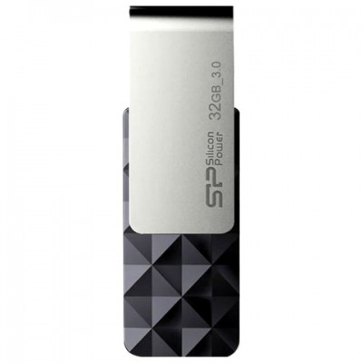 Флеш-диск 32 GB SILICON POWER Blaze B30 USB 3.1, черный, SP32GBUF3B30V1K