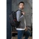 Рюкзак GERMANIUM 'S-06' универсальный, уплотненная спинка, облегченный, черный, 46х32х15 см, 226953