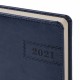 Ежедневник датированный 2021 А5 (138х213 мм) BRAUBERG 'Imperial', кожзам, синий, 111373
