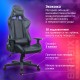 Кресло компьютерное BRABIX 'GT Carbon GM-115', две подушки, экокожа, черное, 531932