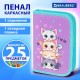 Пенал BRAUBERG, 1 отделение, 1 откидная планка, полиэстер, 21х14 см, 'Забавные котята', 273523