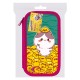 Пенал ЮНЛАНДИЯ, 3 отделения, картон с эффектом soft-touch, 19х11 см, 'Duck tales', 273500