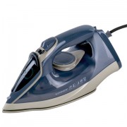 Утюг паровой SONNEN SI-6008, 2200 Вт, керамическое покрытие, антикапля, серебристый/золотой, 456998