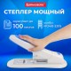 Степлер МОЩНЫЙ №24/6-23/15 BRAUBERG 'Heavy duty PRO', до 100 листов, эргономичный, серо-синий, 227661