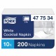 Салфетки TORK Big Pack, 24х23,8, 200 шт., 2-х слойные, белые, 477534