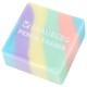 Ластик кросс-серия PASTEL, 34х34х14 мм, квадратный, ассорти, ЭКО ПВХ, BRAUBERG, 273210
