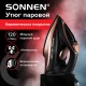 Утюг паровой SONNEN SI-6680, 2200 Вт, керамическое покрытие, антикапля, черный/розовый, 456997