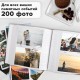Фотоальбом BRAUBERG на 200 фотографий 10х15 см, под замшу, бумажные страницы, бокс, бежевый с коричневым, 390679