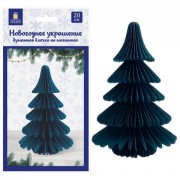 Украшение новогоднее интерьерное из бумаги, 'Елочка', 20 см, изумрудный цвет, ЗОЛОТАЯ СКАЗКА, 592600