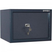 Сейф BRABIX 'КМ-260', 260х360х290 мм, 13 кг, ключевой замок + полка, крепление к стене, 291165