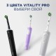 Зубная щетка электрическая ORAL-B (Орал-би) Vitality Pro, БЕЛАЯ, 1 насадка, 80367659