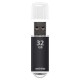 Флеш-диск 32 GB, SMARTBUY V-Cut, USB 2.0, металлический корпус, черный, SB32GBVC-K