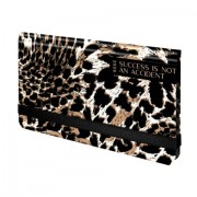 Еженедельник датированный 2026 с резинкой 171х93 мм, BRAUBERG, твердый, УФ-ЛАК, 64 л., 'Леопард', 117356