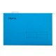 Подвесные папки А4/Foolscap (404х240 мм) до 80 л., КОМПЛЕКТ 10 шт., синие, картон, STAFF, 270933