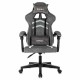 Кресло компьютерное BRABIX 'Shooter GM-123', 2 подушки, ткань, серое, 533192