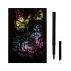 Гравюра с эффектом голографии малая 'Красивые бабочки', 10х15 см, основа, штихель, LORI, Гр-226