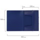 Папка на резинках BRAUBERG 'Contract', синяя, до 300 листов, 0,5 мм, бизнес-класс, 221797