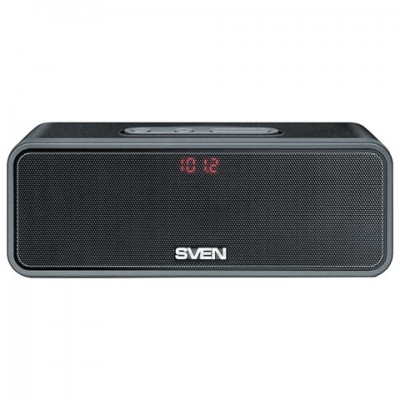 Колонка портативная SVEN PS-170BL, 1.0, 10 Вт, Bluetooth, FM-тюнер, USB, microUSB, черная, SV-014612