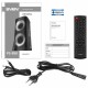 Колонка портативная SVEN PS-950, 160 Вт, TWS, Bluetooth, FM, USB, microSD, LED-дисплей, черная, SV-022396