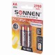 Батарейки аккумуляторные SONNEN, АА (HR06), Ni-Mh, 2700 mAh, 2 шт., в блистере, 454235