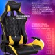 Кресло компьютерное BRABIX 'GT Master GM-110', две подушки, экокожа, черное/желтое, 531927