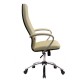 Кресло офисное МЕТТА 'BK-2CH', перфорированная кожа, хром, бежевое