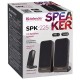 Колонки компьютерные DEFENDER SPK-225, 2.0, 4 Вт, пластик, черные, 65220