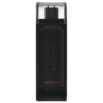 Флеш-диск 32GB KINGSTON DataTraveler 70, разъем Type-C 3.2, черный, DT70/32GB