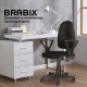 Кресло BRABIX 'Prestige Ergo MG-311', регулируемая эргономичная спинка, кожзам, черное, 531877