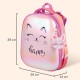 Ранец BRAUBERG SHINY, 2 отделения, с брелоком, 'Счастливый кот', 38х28х14 см, 270697