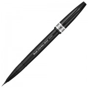 Ручка-кисть PENTEL (Япония) 'Brush Sign Pen Artist', линия письма 0,5-5 мм, серая, SESF30C-N